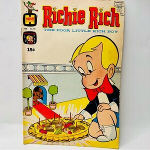 Richie Rich The Poor Little Rich Boy Comic Book Harvey Comics No. 90 Feb FN